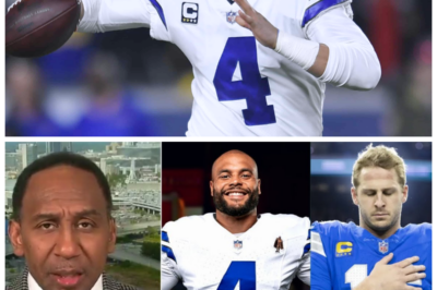 🐘 Stephen A. Smith’s Bold Prediction: Cowboys Could Sweep NFC East with Dak Prescott Leading the Charge! ⚡️ “When the quarterback is on fire, the team follows suit!” In a thrilling discussion on First Take, Stephen A. Smith highlighted Dak Prescott’s incredible performance against the Lions, suggesting that the Cowboys could sweep the NFC East if they keep winning. What does this mean for the rest of the division, and how will Dallas capitalize on this momentum? Join us as we explore the potential for a Cowboys resurgence! 👇