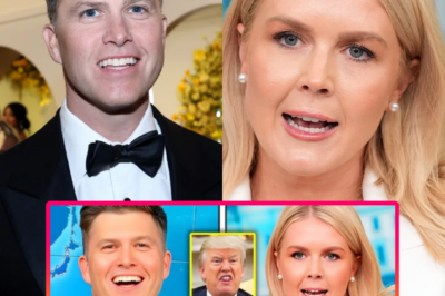 For one impossible heartbeat inside Studio 8H, everything froze—the cameras, the band, even the crowd—locked in that rare, electric silence you only hear right before a joke detonates. Colin Jost delivered the line so soft it almost slipped past the mic… yet it hit the room like a shockwave. A witness whispered, “Nobody breathed for a full second—everyone knew something insane was coming.”